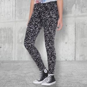Hot Topic Blackheart Black & White Star Super Skinny Jeans - Size 18